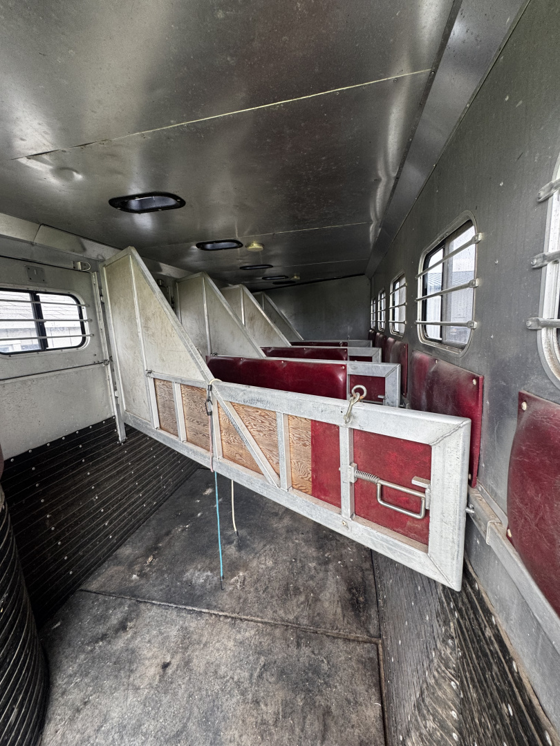 Used 1989 MqQuerry 5H Slant Horse Trailer