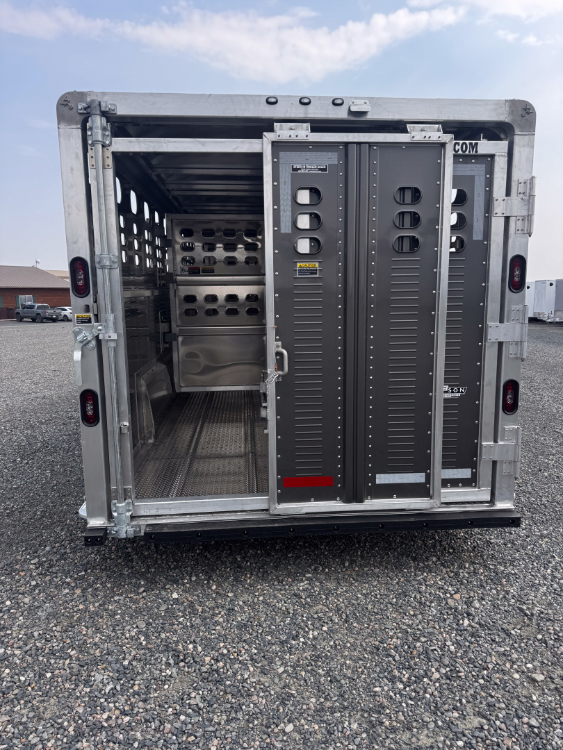 New 2026 Wilson Trailer Company 24' RANCH HAND Stock / Stock Combo Trailer