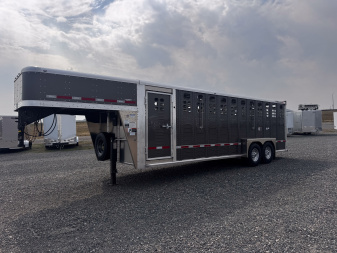 New 2026 Wilson Trailer Company 24' RANCH HAND Stock / Stock Combo Trailer