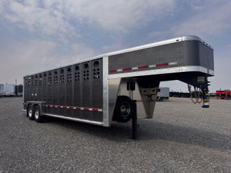 New 2026 Wilson Trailer Company 24' RANCH HAND Stock / Stock Combo Trailer