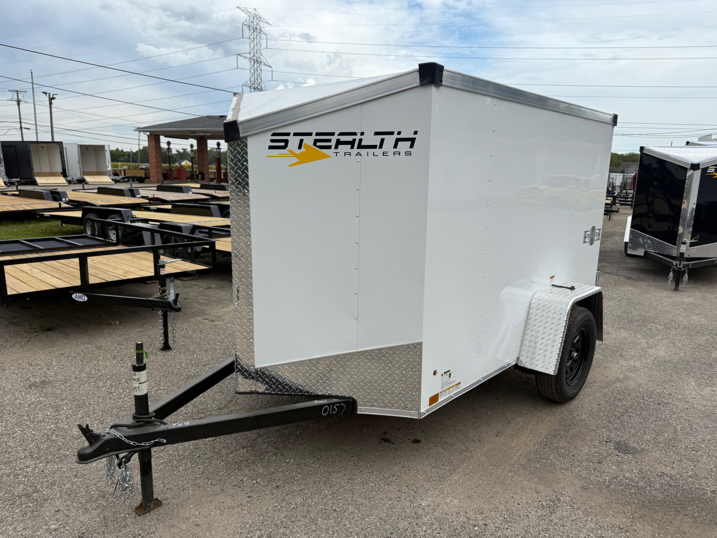 New 2026 5 X 8 Stealth Enclosed Trailer with Ramp for sale in Monroe, MI