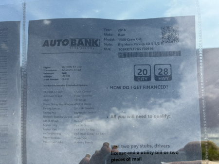 Used 2016 RAM 1500 Crew Cab Truck