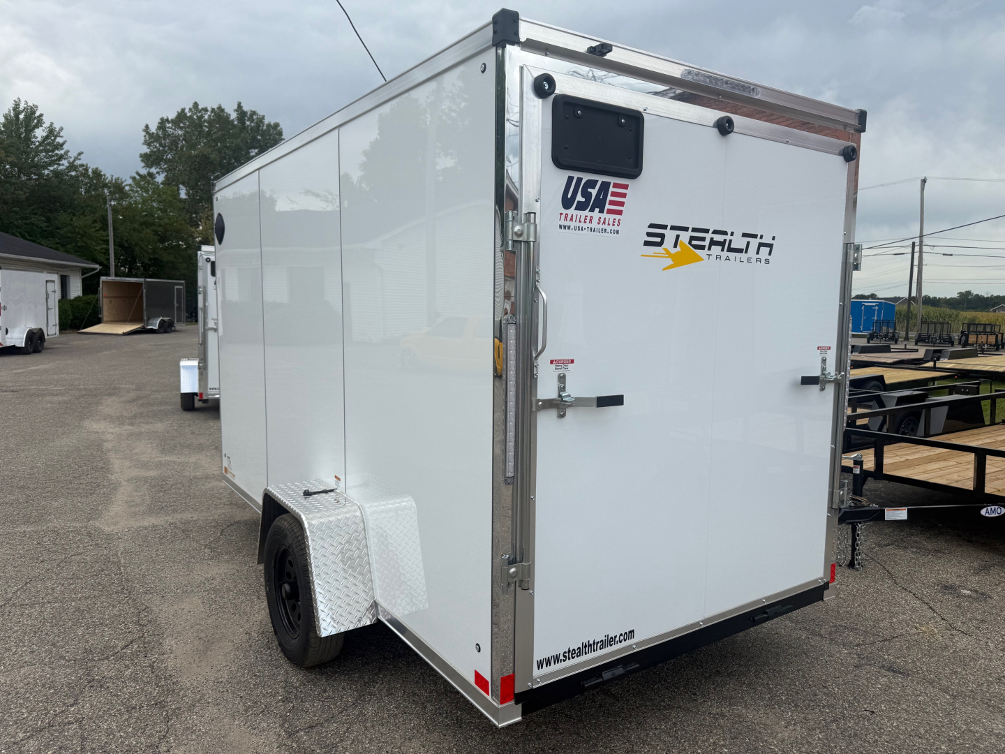 New 2026 6 x 12 Enclosed Trailer with 6ft 6in interior Ramp with UPGRADES