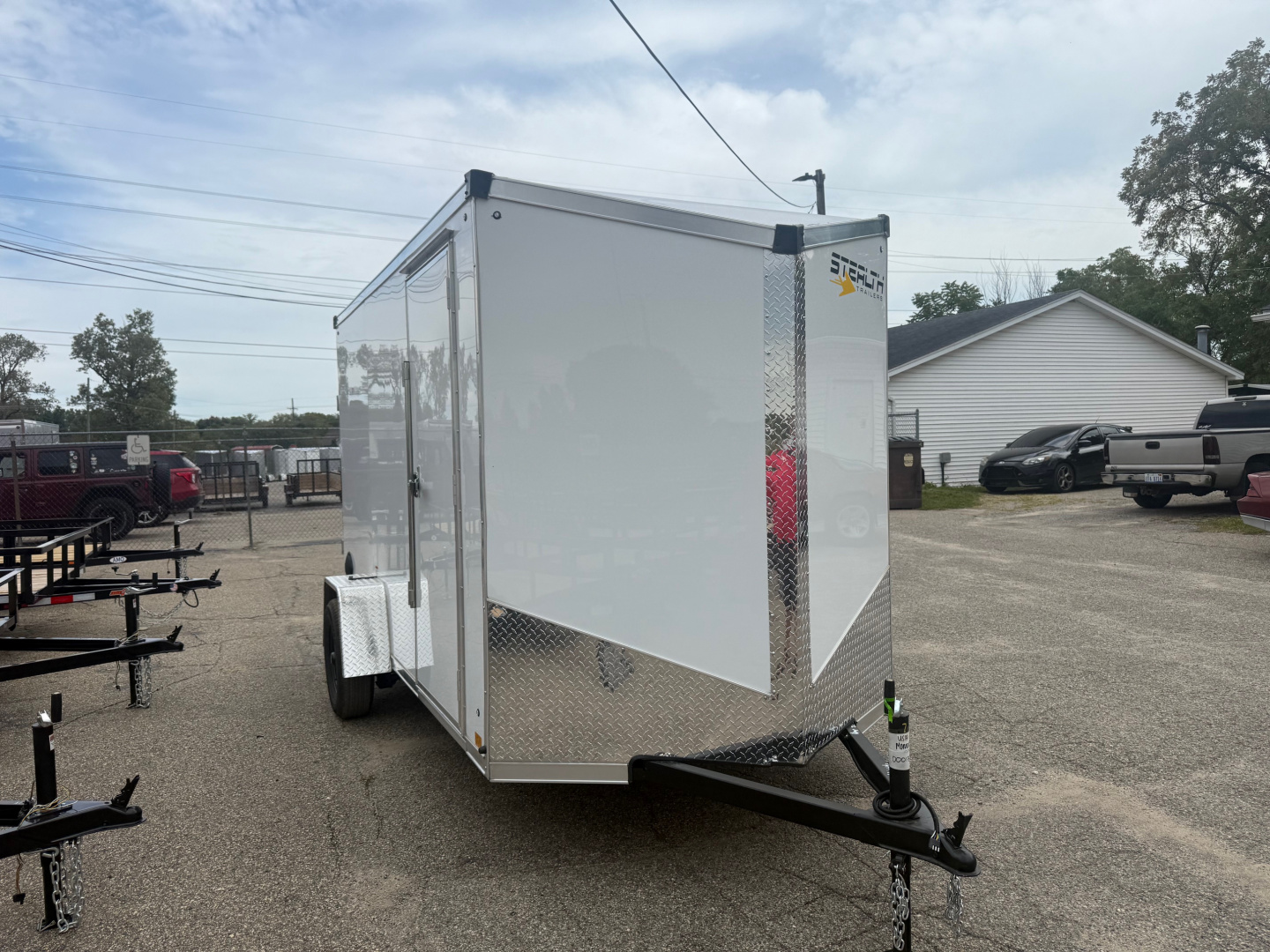 New 2026 6 x 12 Enclosed Trailer with 6ft 6in interior Ramp with UPGRADES
