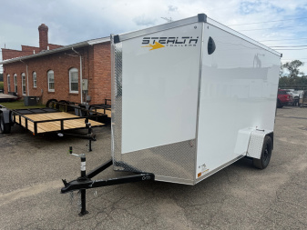 New 2026 6 x 12 Enclosed Trailer with 6ft 6in interior Ramp with UPGRADES