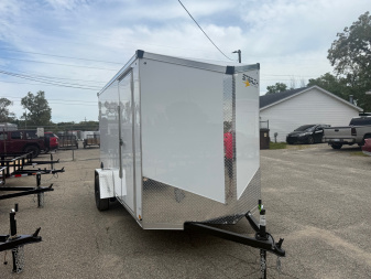 New 2026 6 x 12 Enclosed Trailer with 6ft 6in interior Ramp with UPGRADES