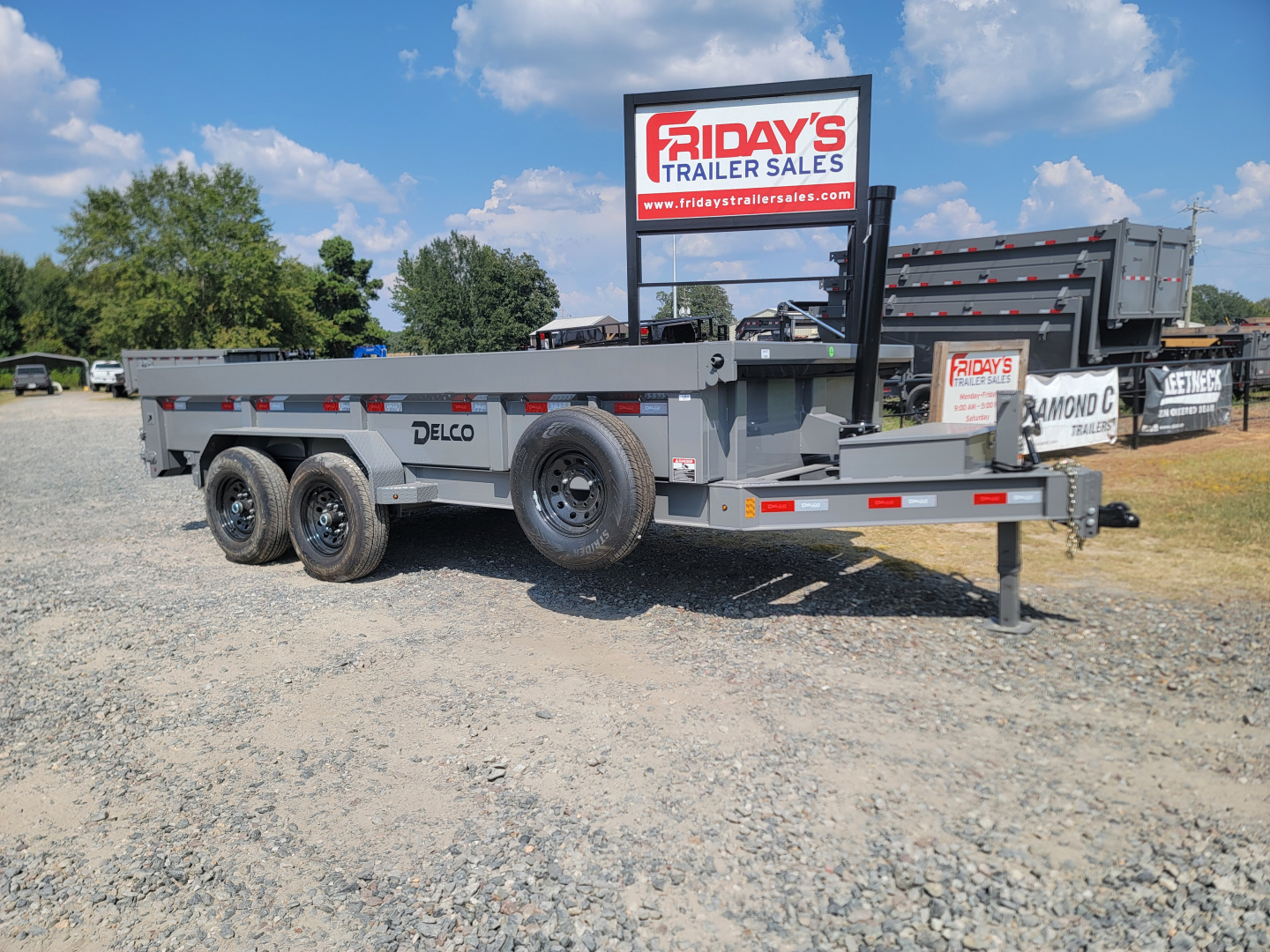 New 2025 Delco Trailers D5 16' x 83" Dump Trailer