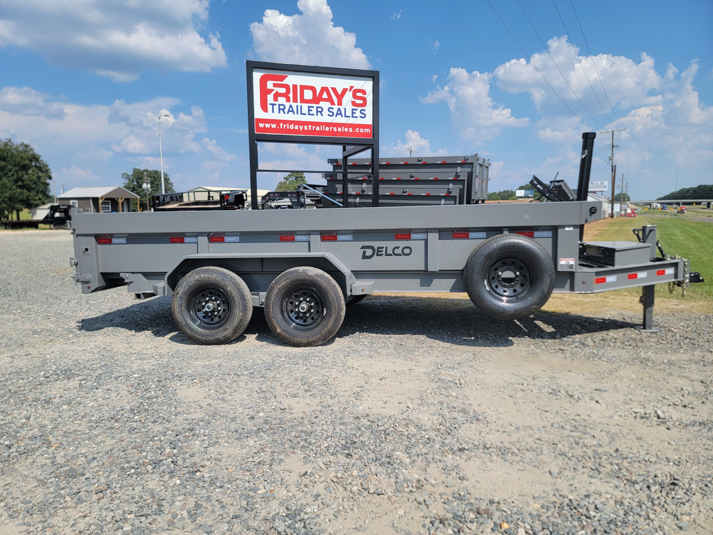 New 2025 Delco Trailers D5 16' x 83" Dump Trailer