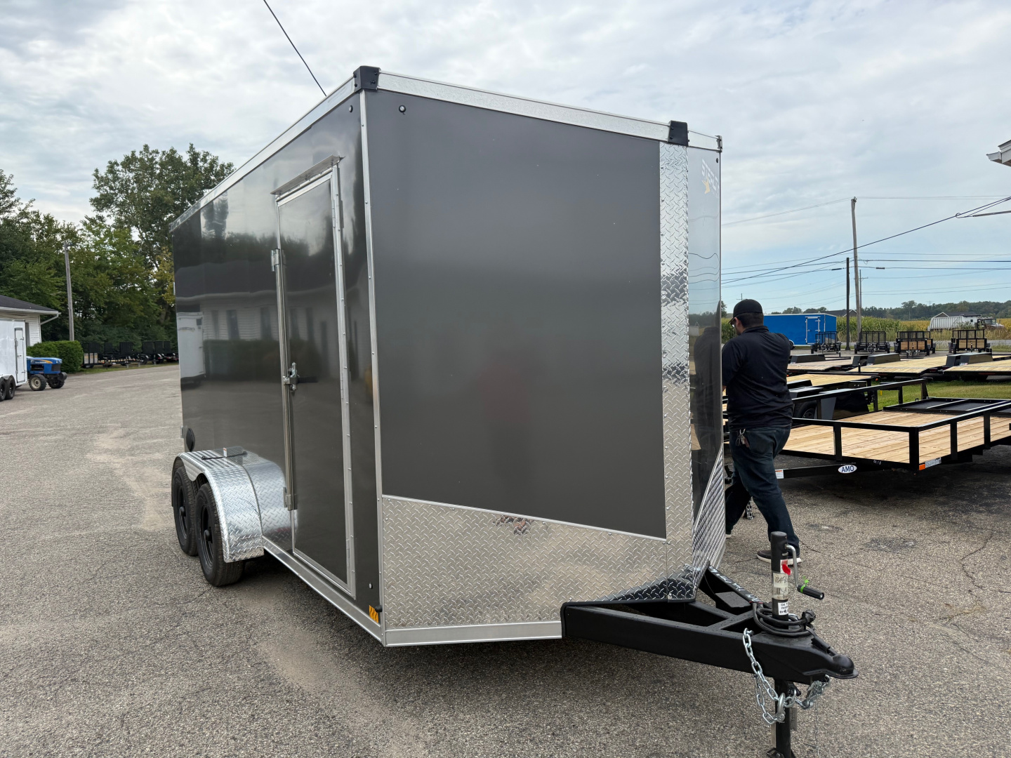 New 2026 Stealth 7 X 14 Cargo / Enclosed Trailer with Ramp with 7ft interior Height - Better Model