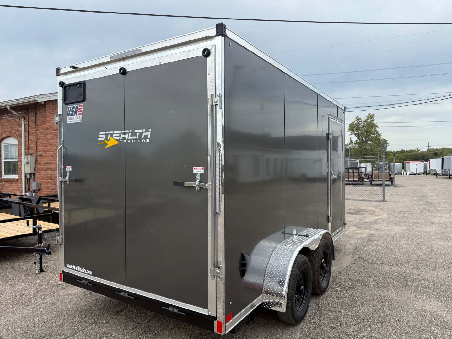 New 2026 Stealth 7 X 14 Cargo / Enclosed Trailer with Ramp with 7ft interior Height - Better Model