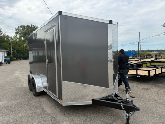 New 2026 Stealth 7 X 14 Cargo / Enclosed Trailer with Ramp with 7ft interior Height - Better Model