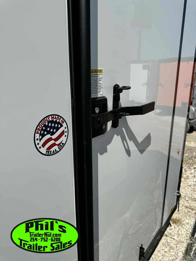 New 2025 Pace American 6X12 UPGRADED .080 EXTERIOR & REAR WING Cargo / Enclosed Trailer