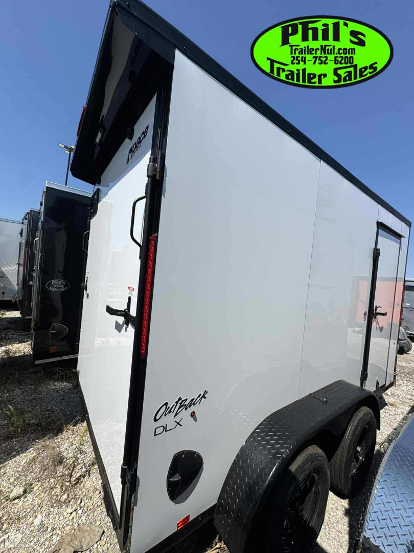 New 2025 Pace American 6X12 UPGRADED .080 EXTERIOR & REAR WING Cargo / Enclosed Trailer