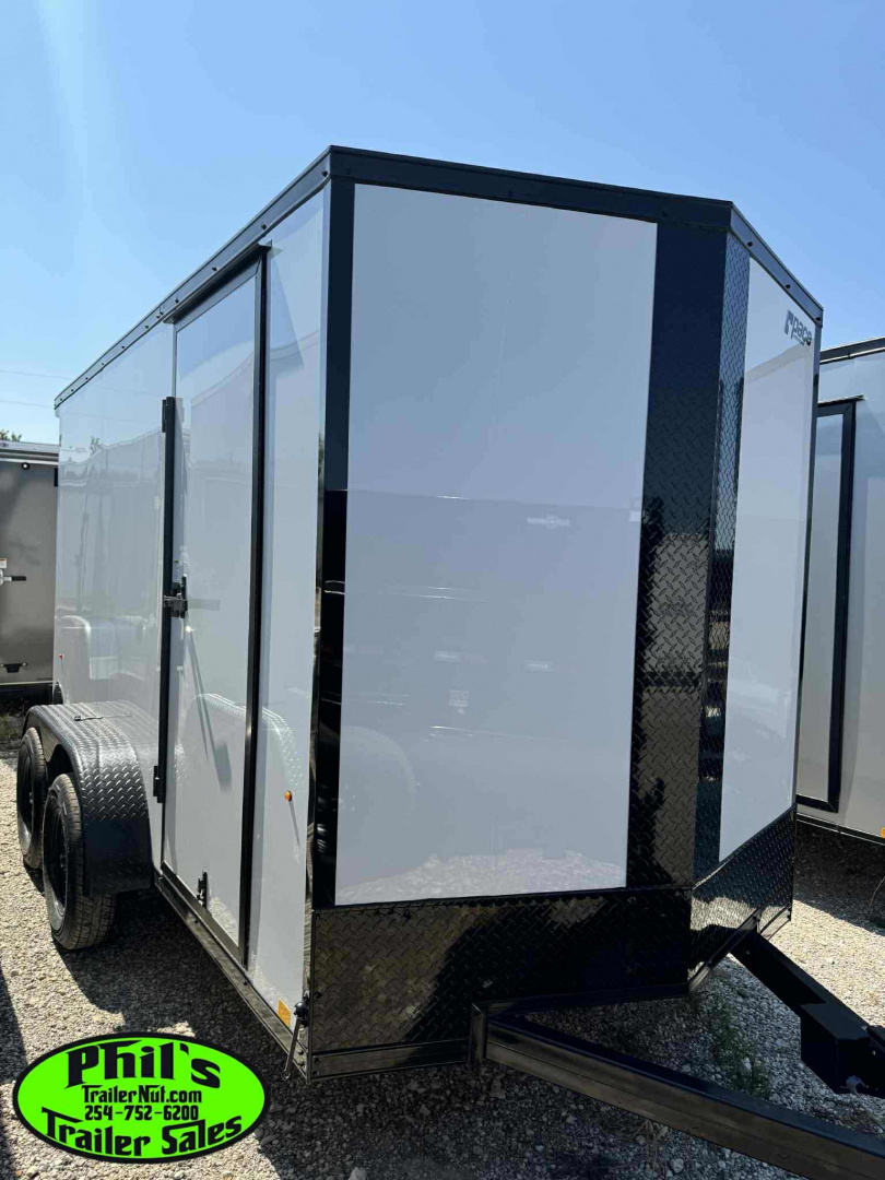 New 2025 Pace American 6X12 UPGRADED .080 EXTERIOR & REAR WING Cargo / Enclosed Trailer