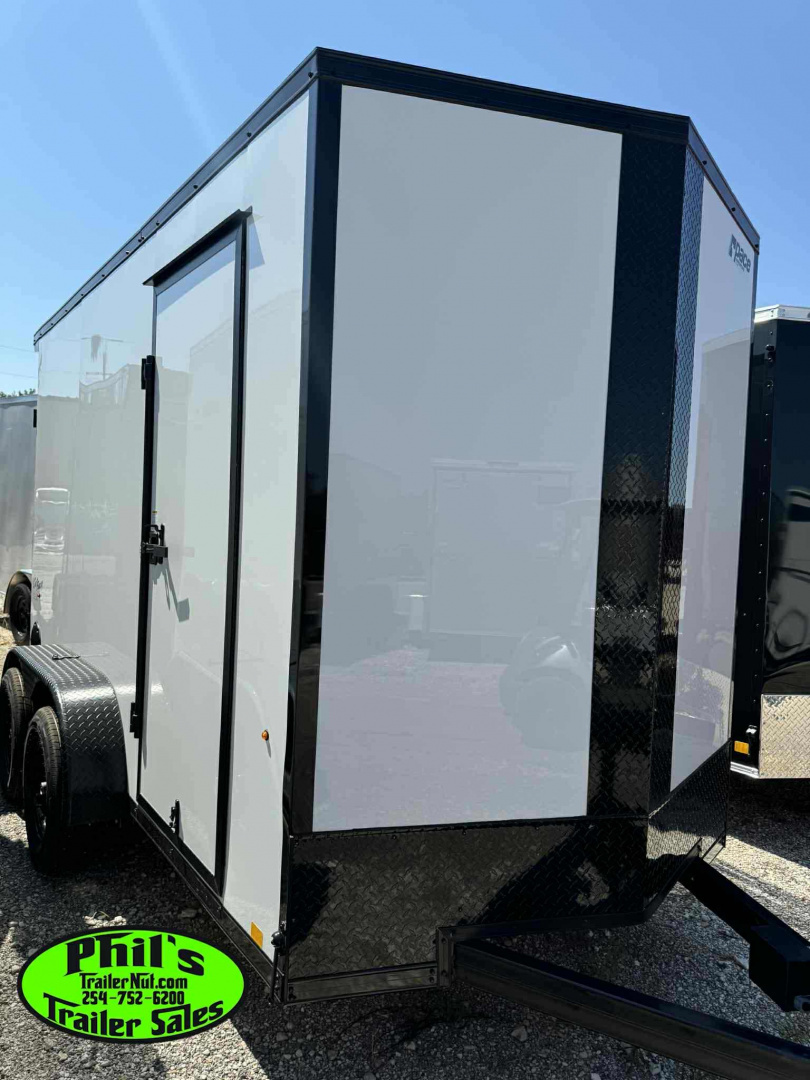 New 2025 Pace American 6X12 UPGRADED .080 EXTERIOR & REAR WING Cargo / Enclosed Trailer