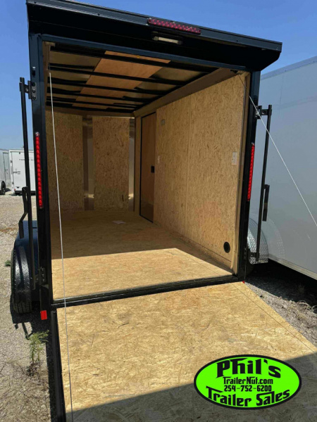 New 2025 Pace American 6X12 UPGRADED .080 EXTERIOR & REAR WING Cargo / Enclosed Trailer