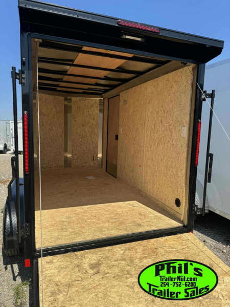 New 2025 Pace American 6X12 UPGRADED .080 EXTERIOR & REAR WING Cargo / Enclosed Trailer