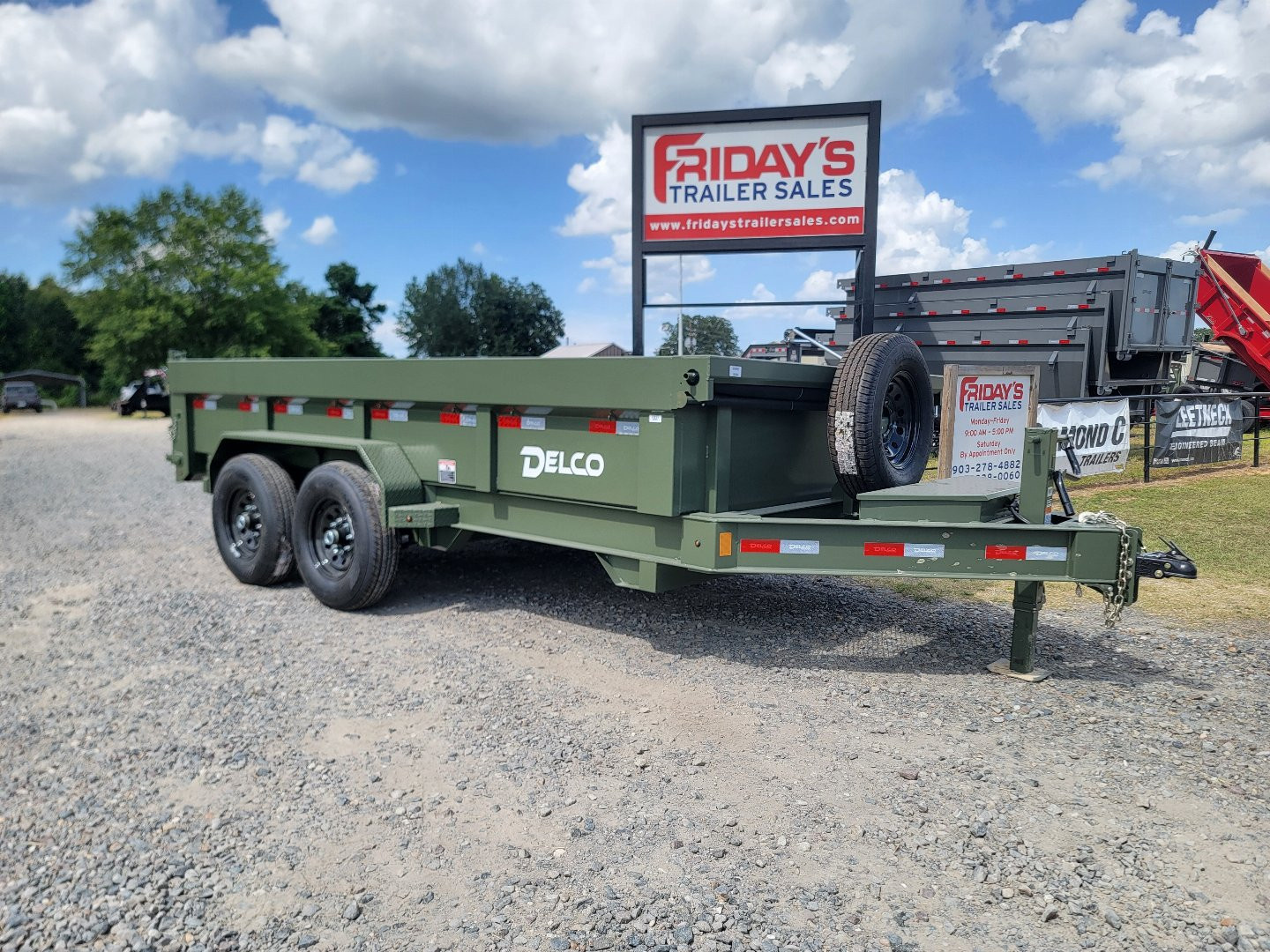 New 2026 Delco Trailers D3 14' x 83" Dump Trailer Dump Trailer