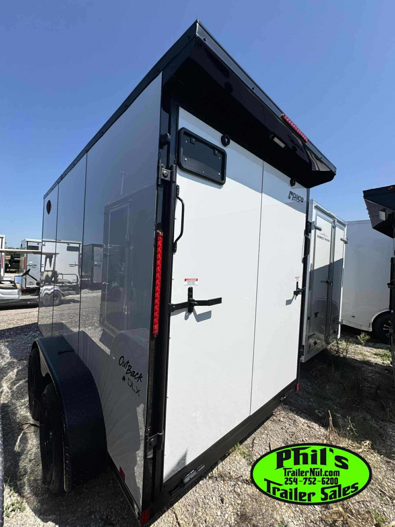 New 2026 Pace American 6X12 UPGRADED .080 EXTERIOR & REAR WING Cargo / Enclosed Trailer