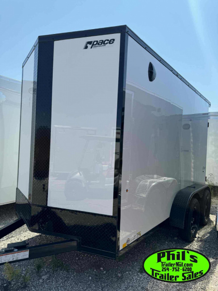 New 2026 Pace American 6X12 UPGRADED .080 EXTERIOR & REAR WING Cargo / Enclosed Trailer