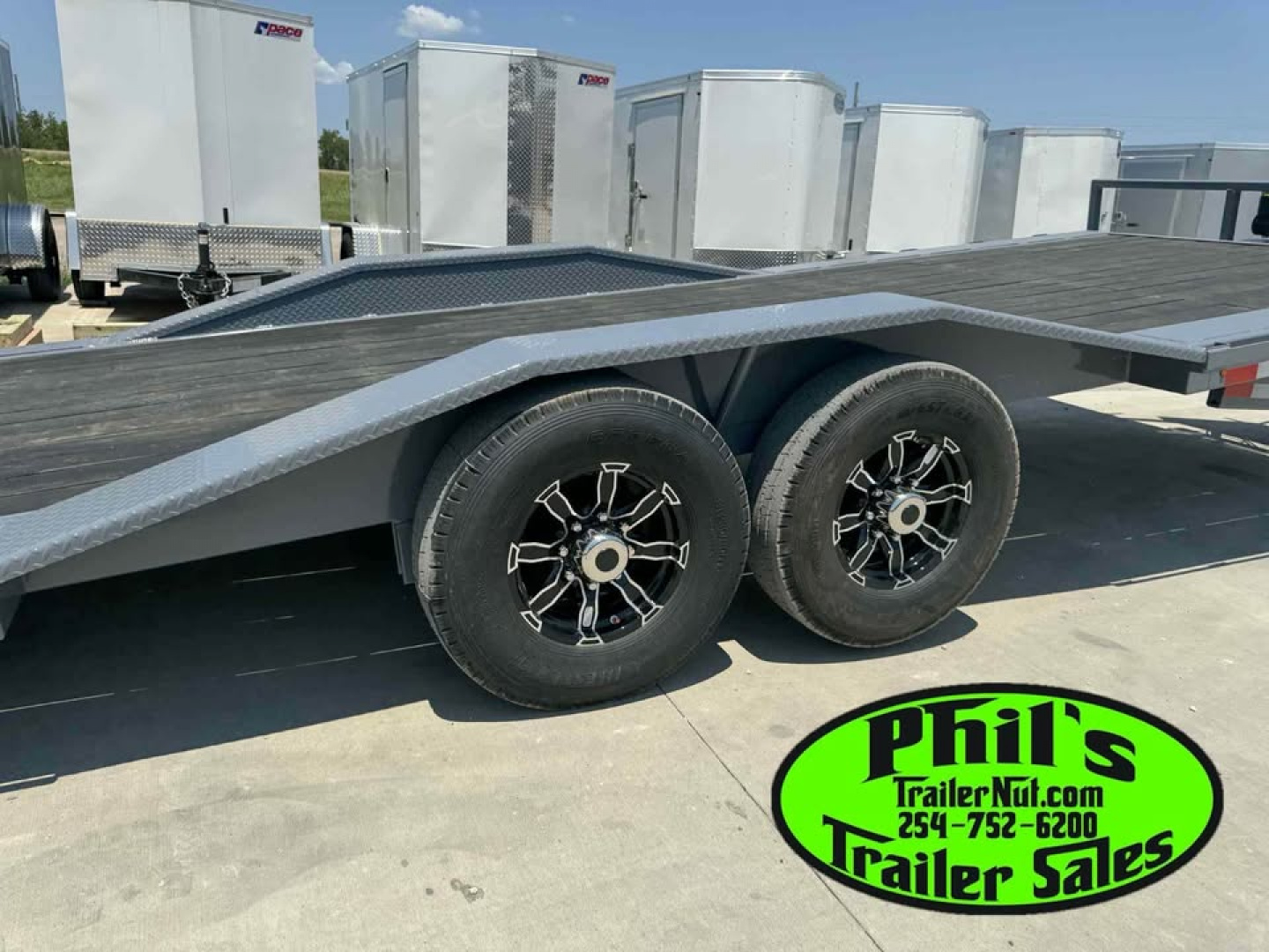 New 2025 OPEN CAR HAULER 102X24 POWER TILT Tilt Trailer HEAVY 14K GVWR WINCH & ALUMINUM WHEELS!
