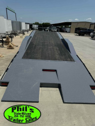 New 2025 OPEN CAR HAULER 102X24 POWER TILT Tilt Trailer HEAVY 14K GVWR WINCH & ALUMINUM WHEELS!