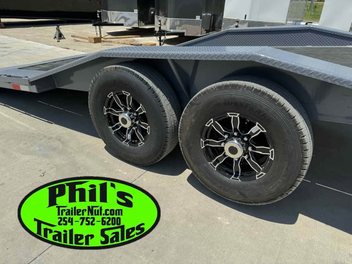 New 2025 EQUIPMENT TRAILER 102X24 POWER TILT Equipment Trailer 14K GVWR & WINCH!