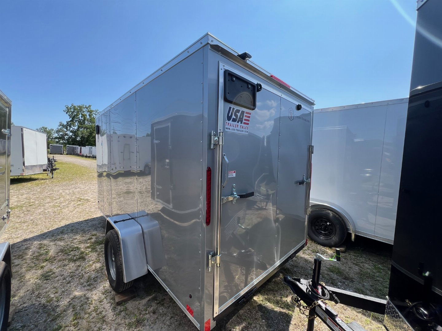 New 2025 6 x 12 Cross Trailers Cargo / Enclosed Trailer with ramp Door - 6ft interior WITH SPARE