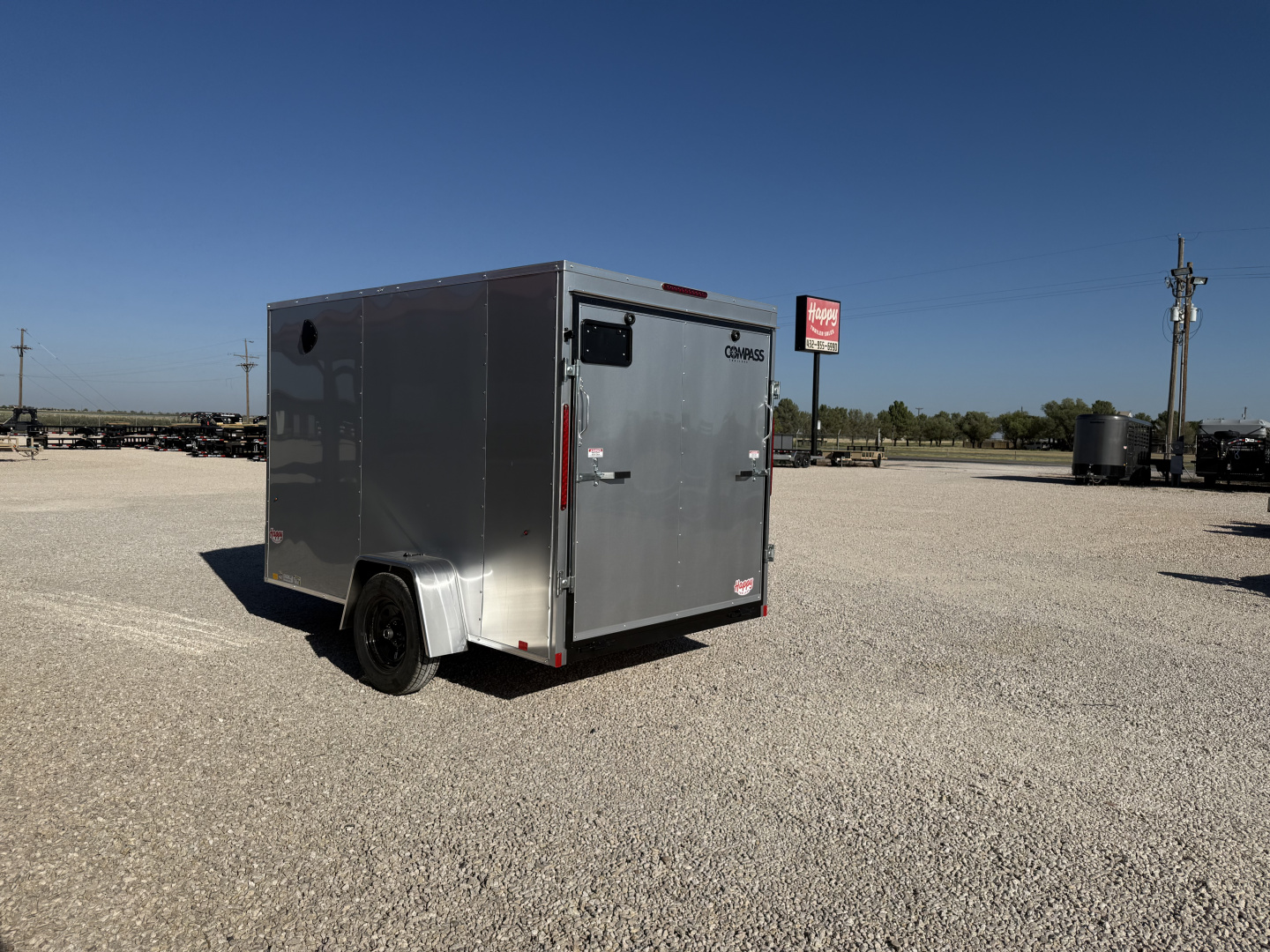 New 2026 Compass 6'x10' Enclosed Cargo Trailer - Indigo DLX