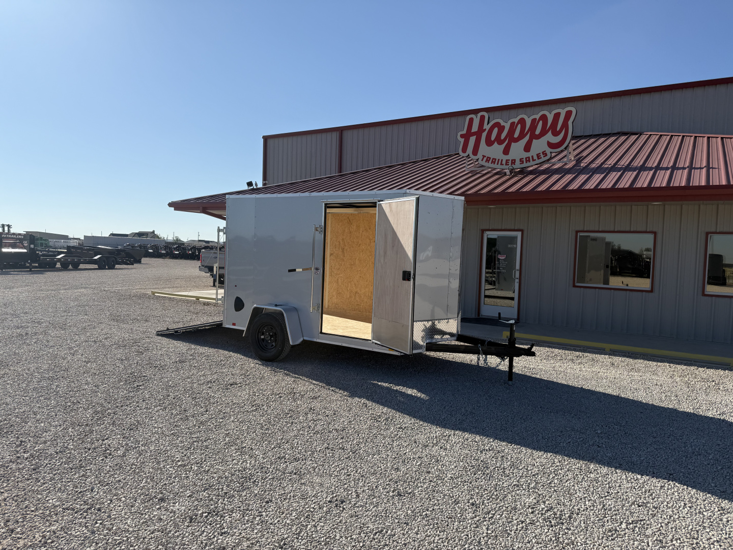 New 2026 Compass 6'x10' Enclosed Cargo Trailer - Indigo DLX