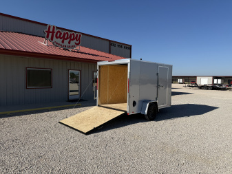 New 2026 Compass 6'x10' Enclosed Cargo Trailer - Indigo DLX
