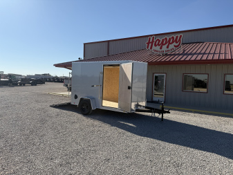 New 2026 Compass 6'x10' Enclosed Cargo Trailer - Indigo DLX