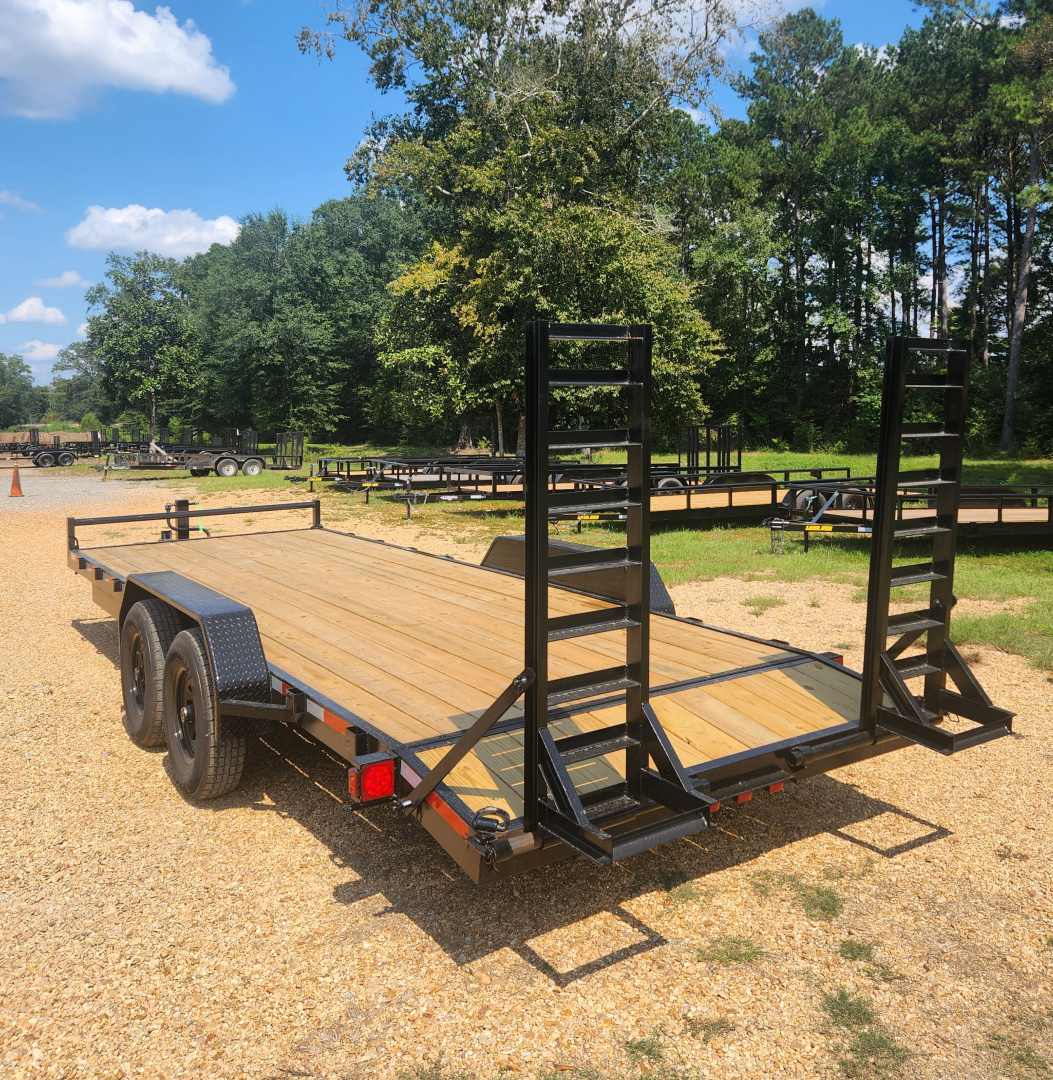 New 2026 Bye-Rite Trailers 7'x22',14k, 2-7 Pound Axels Dovetail, Two Stand Up Ramps Car Hauler