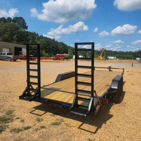 New 2026 Bye-Rite Trailers 7'x22',14k, 2-7 Pound Axels Dovetail, Two Stand Up Ramps Car Hauler