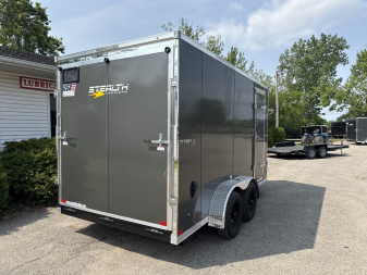 New 2025 Stealth 7 X 14 Cargo / Enclosed Trailer with Ramp with 7ft interior Height - Better Model
