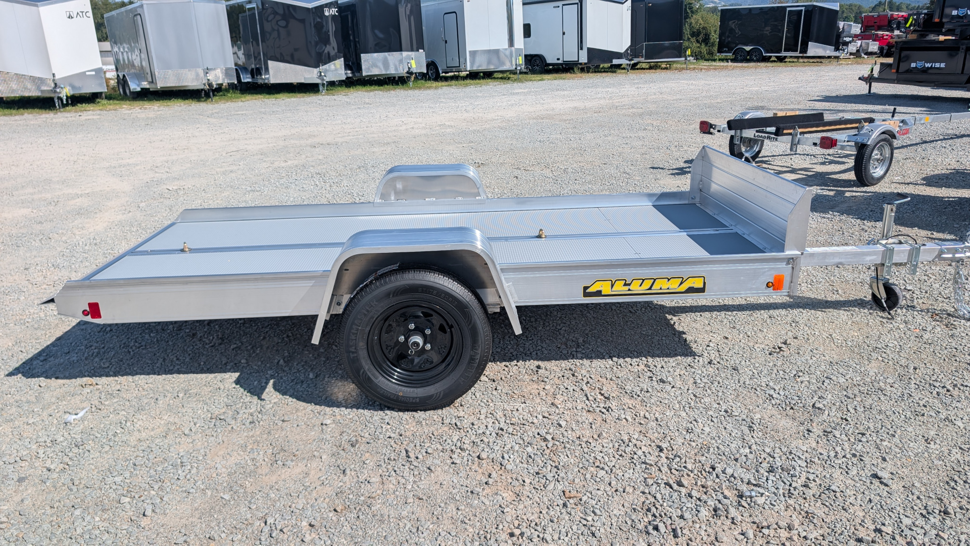 New 2026 Aluma 4'2" x 10 Tilt & GO Adventure Trailer (Snowmobiles, ATVs, Golf Carts!!!)