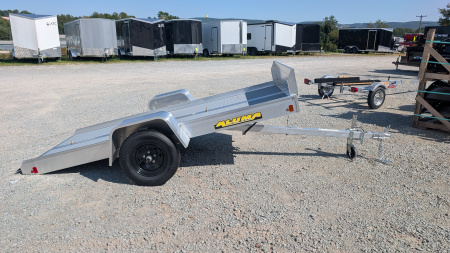 New 2026 Aluma 4'2" x 10 Tilt & GO Adventure Trailer (Snowmobiles, ATVs, Golf Carts!!!)