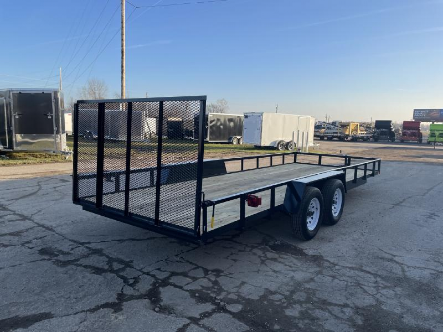 New 2026 AMO 82x20 TA2 w/ Wrapped Tongue 7K Landscape Trailer
