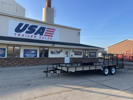 New 2026 AMO 82x20 TA2 w/ Wrapped Tongue 7K Landscape Trailer