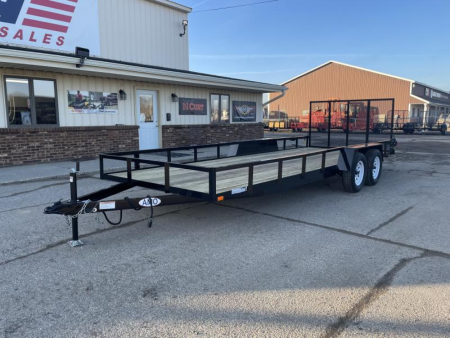 New 2026 AMO 82x20 TA2 w/ Wrapped Tongue 7K Landscape Trailer
