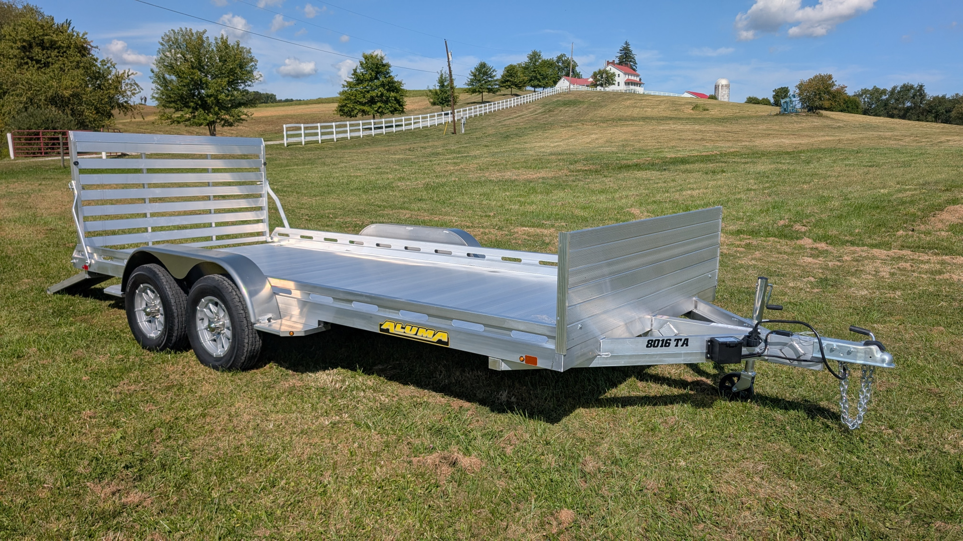 New 2026 Aluma 6'8" x 16 HD Utility w/ Underbody Ramps & Gate