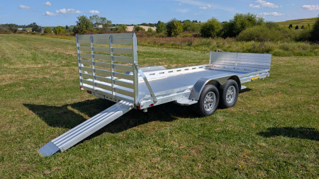 New 2026 Aluma 6'8  x 16 HD Utility w/ Underbody Ramps & Gate