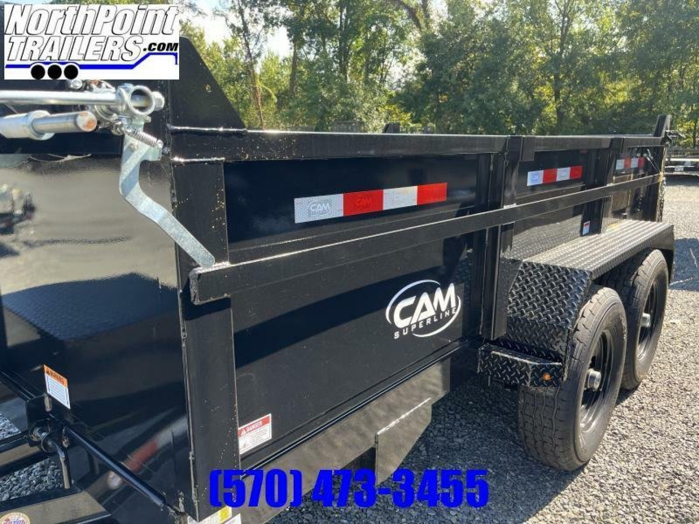 New 2025 CAM Superline 7 x 14' - 14k Dump Trailer - NEW STYLE Dump Trailer
