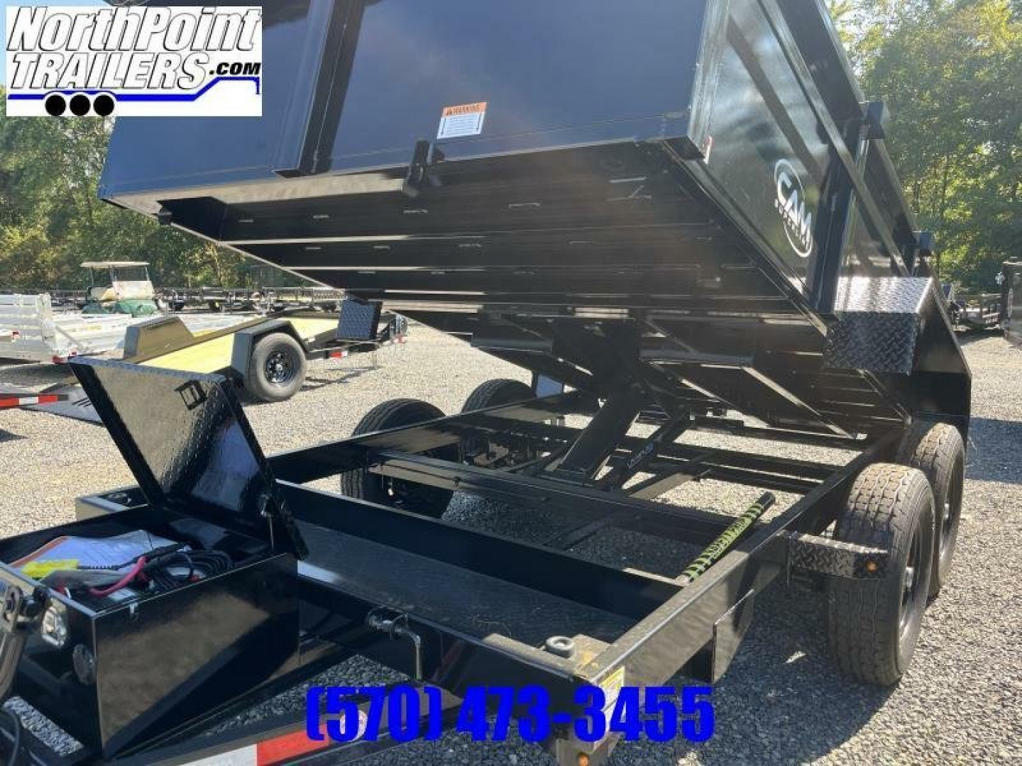 New 2025 CAM Superline 7 x 14' - 14k Dump Trailer - NEW STYLE Dump Trailer