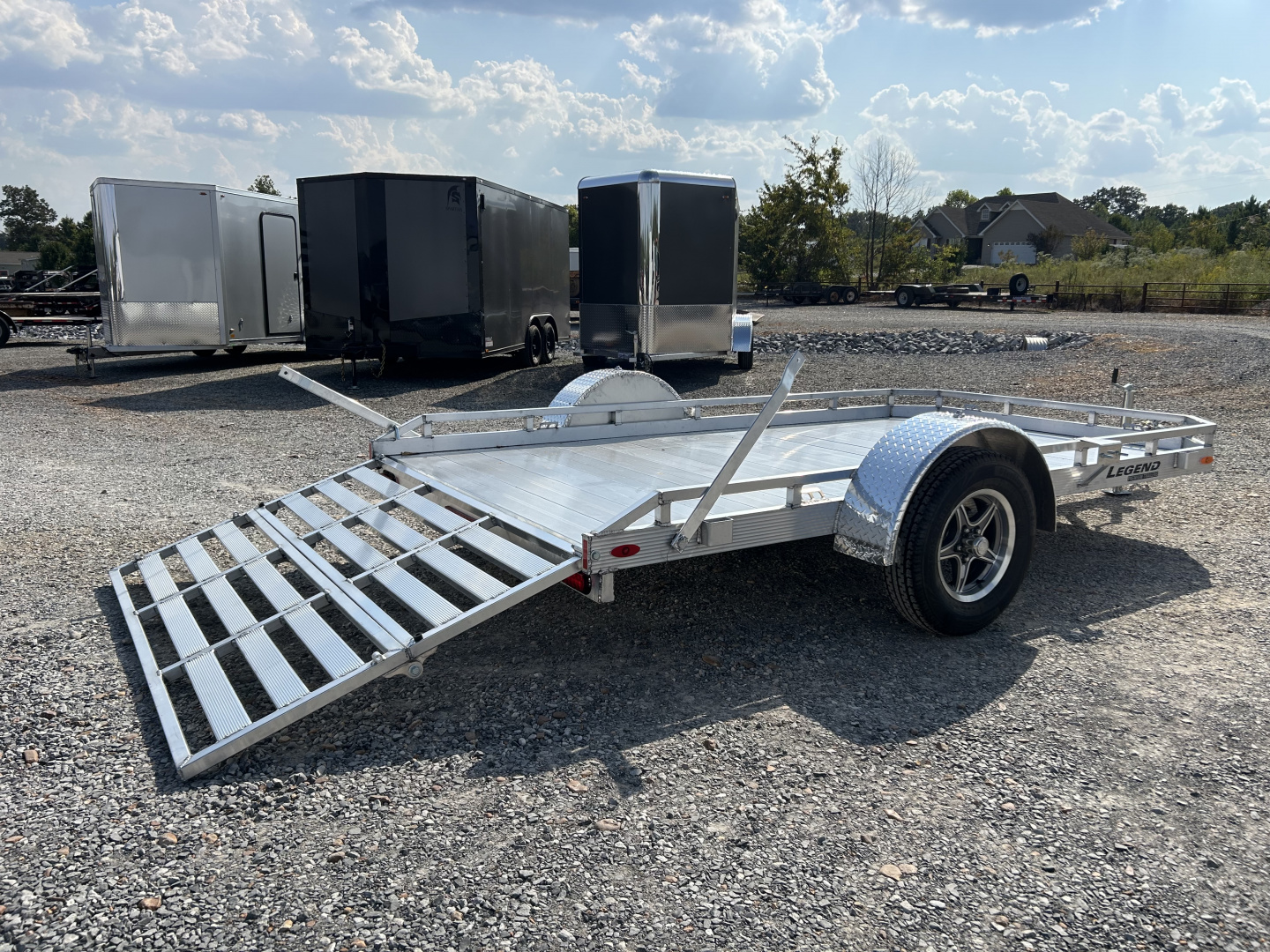 New 2026 Legend 7'X12' 3K Aluminum Utility Trailer