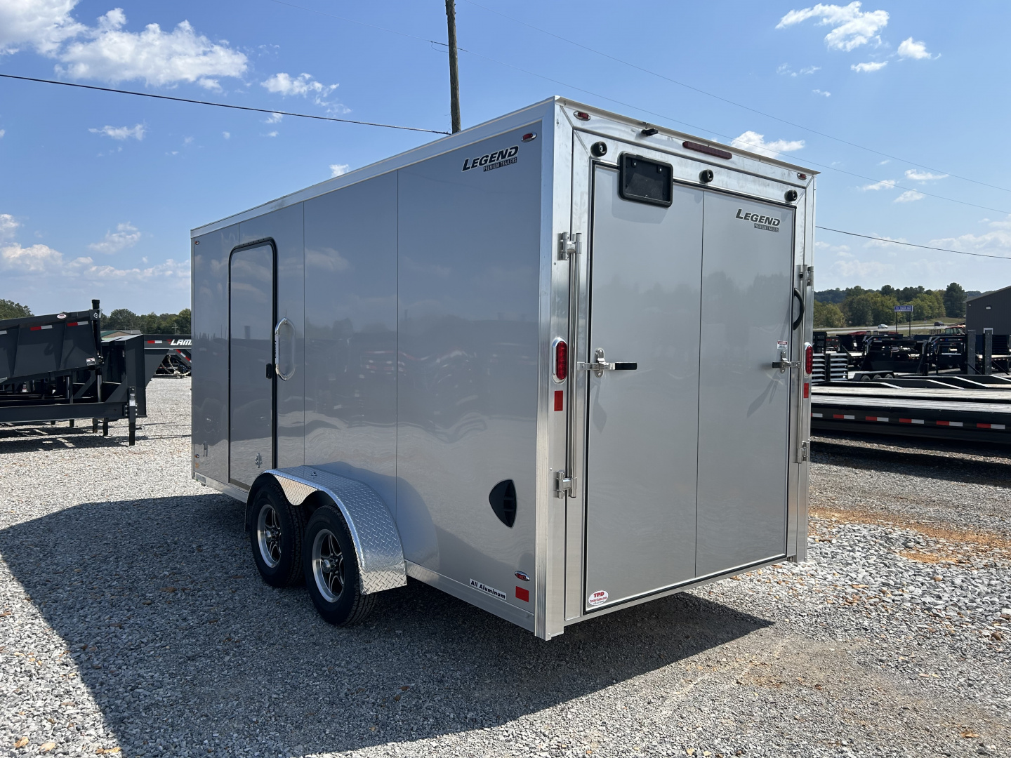 New 2026 Legend 7'X19' 7K Aluminum Enclosed Trailer