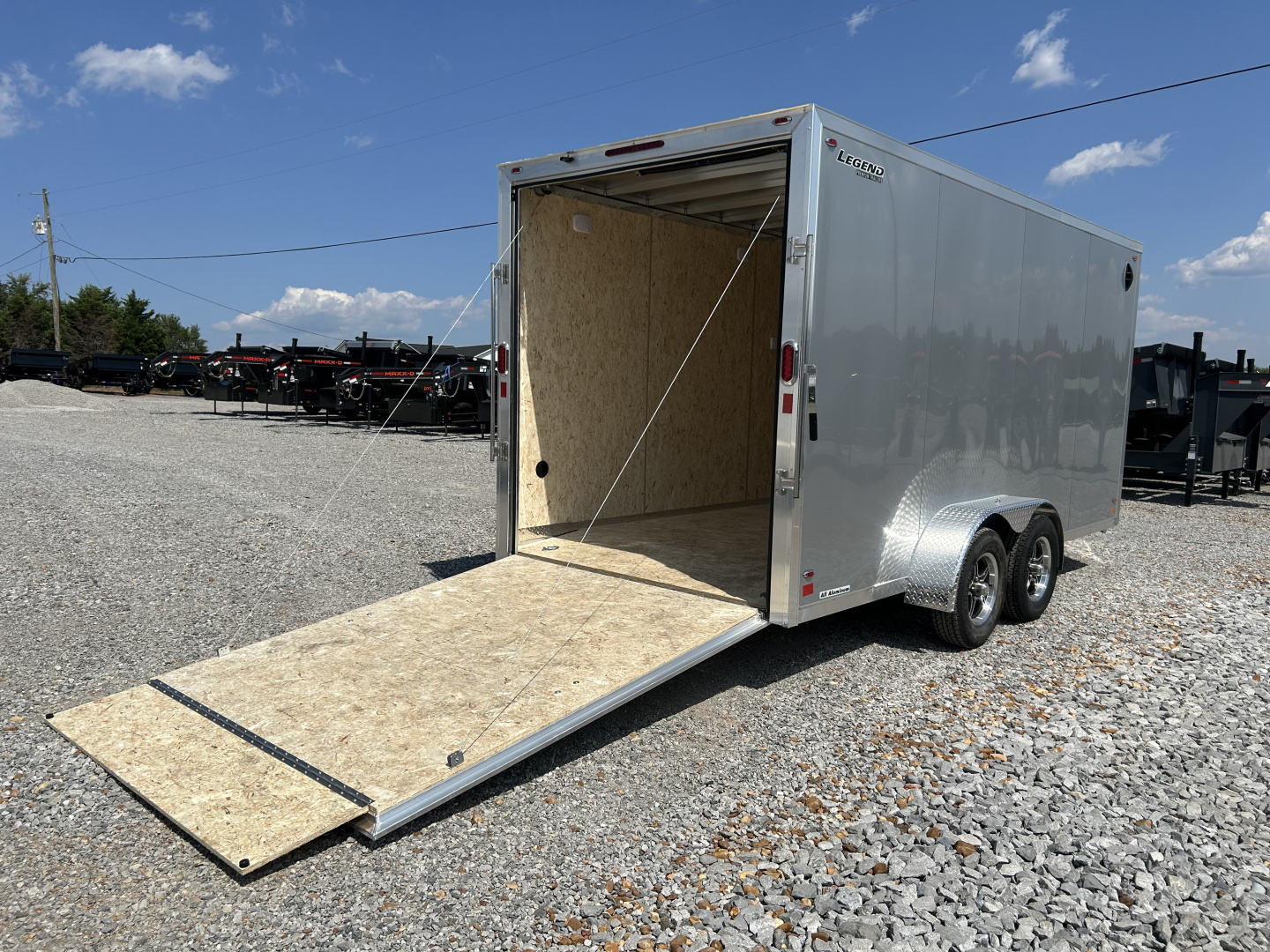 New 2026 Legend 7'X19' 7K Aluminum Enclosed Trailer