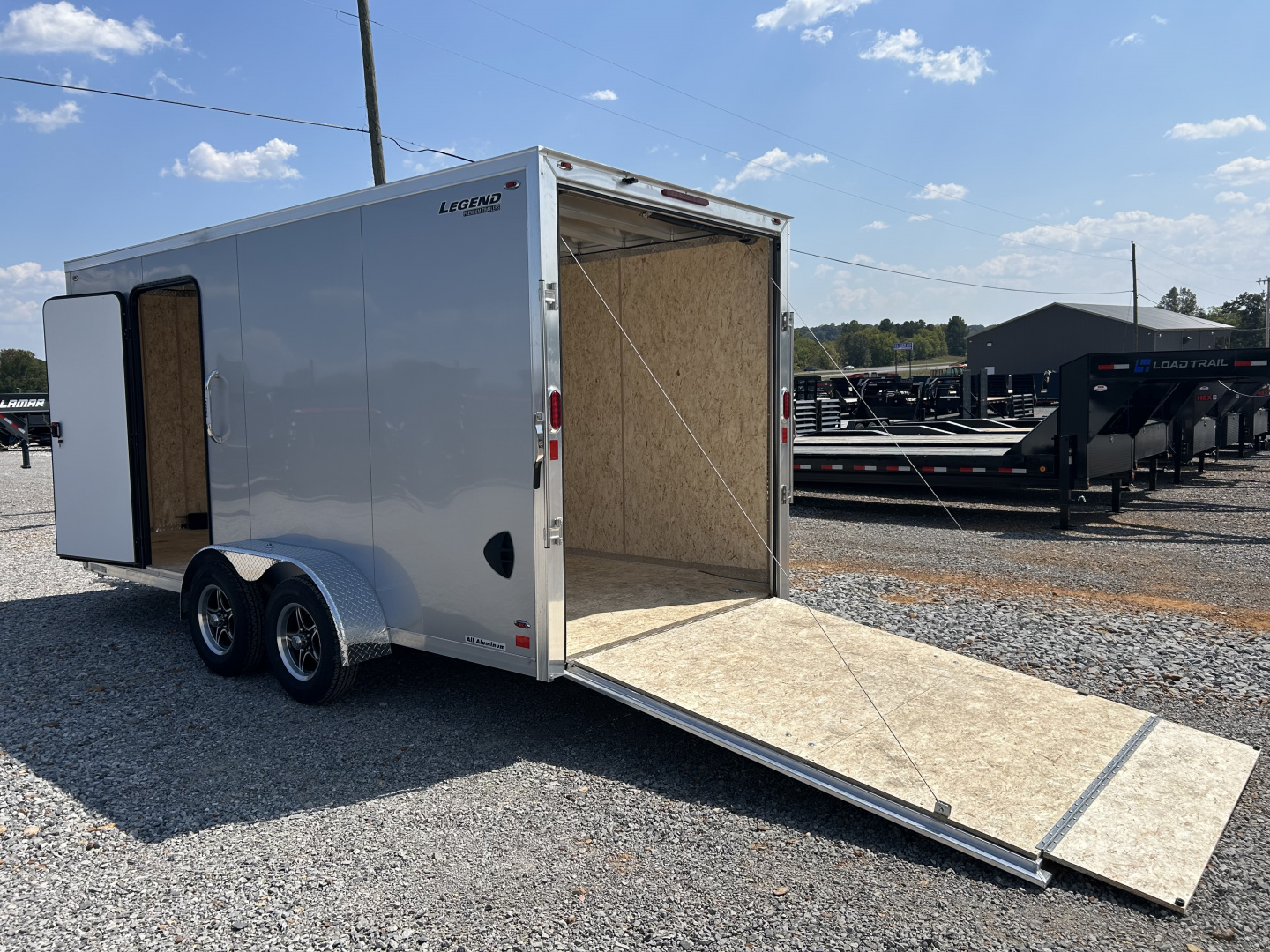 New 2026 Legend 7'X19' 7K Aluminum Enclosed Trailer