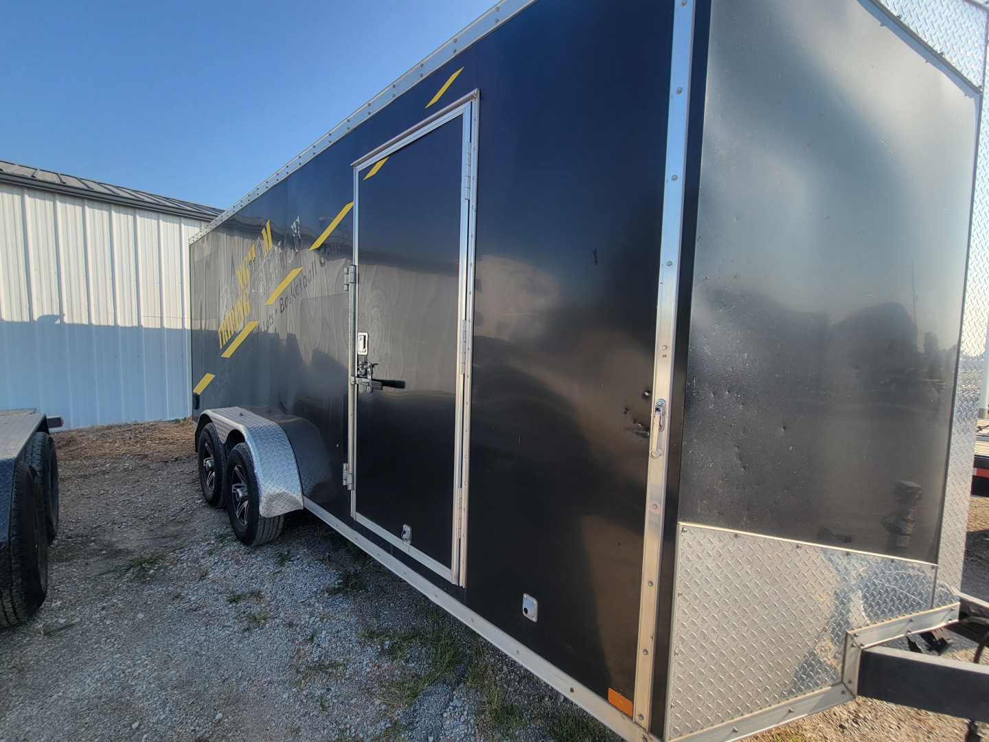 Used 2015 Sure-Trac 7x18 Pro Series Wedge Cargo / Enclosed Trailer