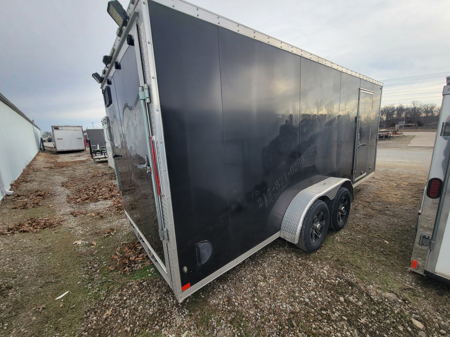 Used 2015 Sure-Trac 7x18 Pro Series Wedge Cargo / Enclosed Trailer